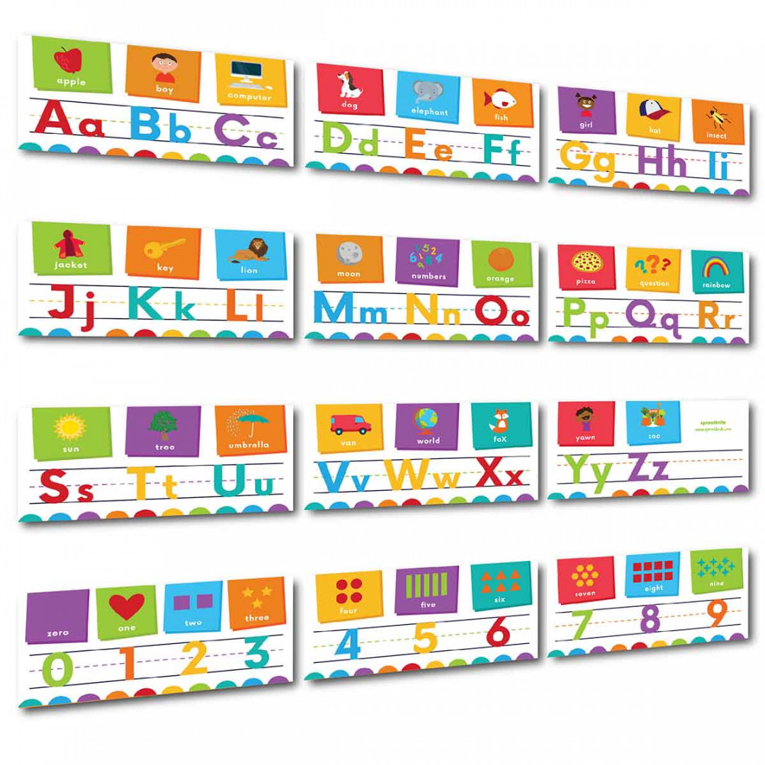 Classroom Alphabet Card Display  Sproutbrite