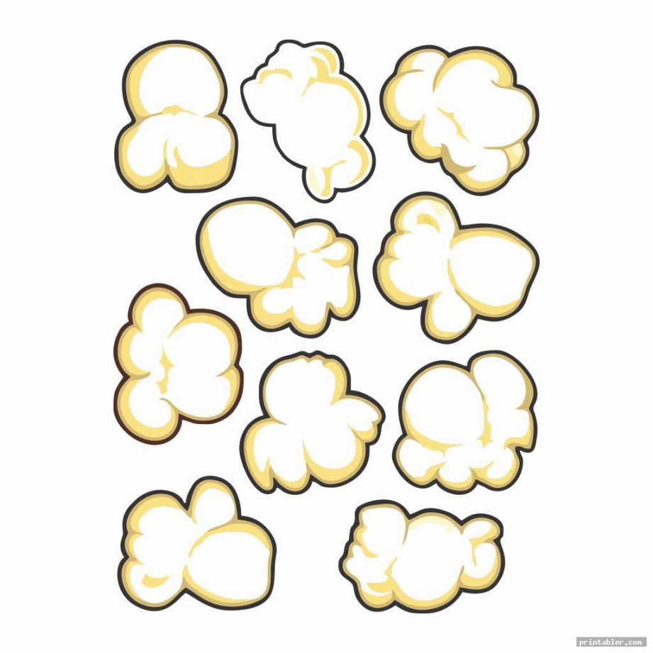 cool popcorn kernel template printable  Popcorn kernels, Popcorn