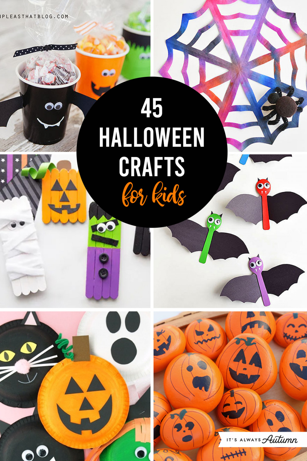 Cute, Easy Halloween Crafts for Kids - It