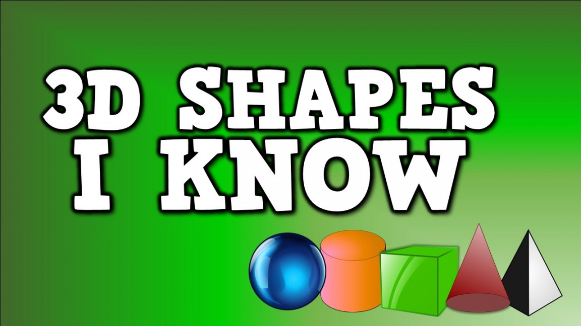 D Shapes I Know (solid shapes song- including sphere, cylinder, cube,  cone, and pyramid)