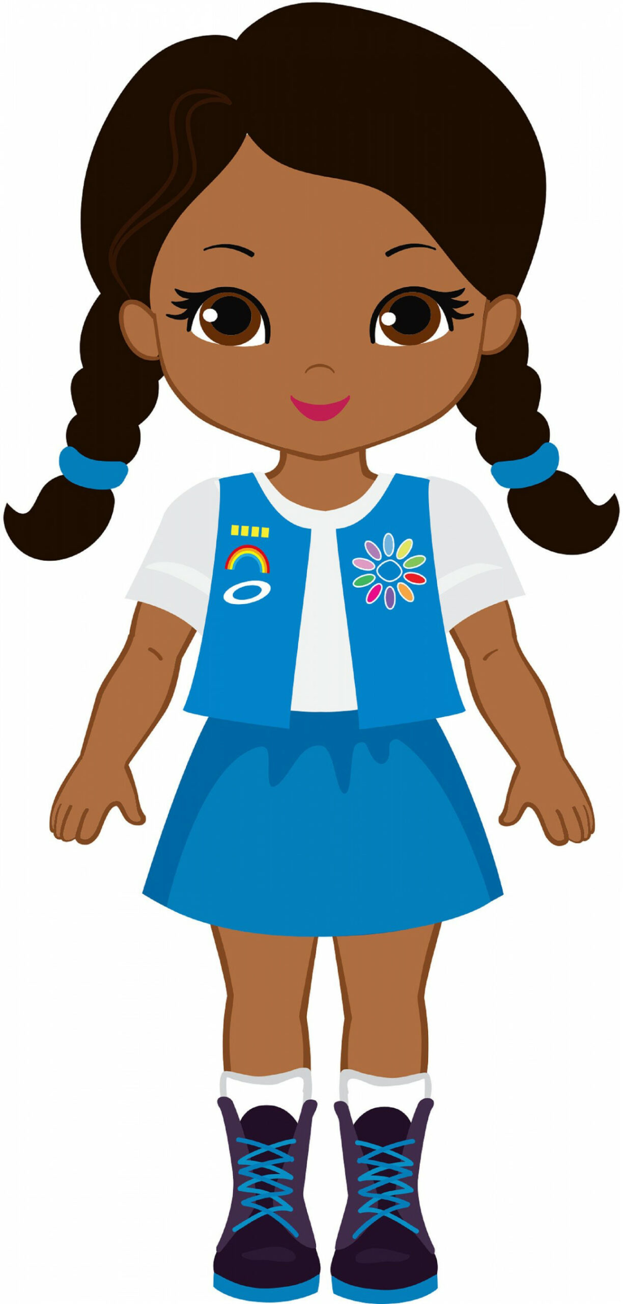 Daisy Girl Scout African American variety stickers for planners