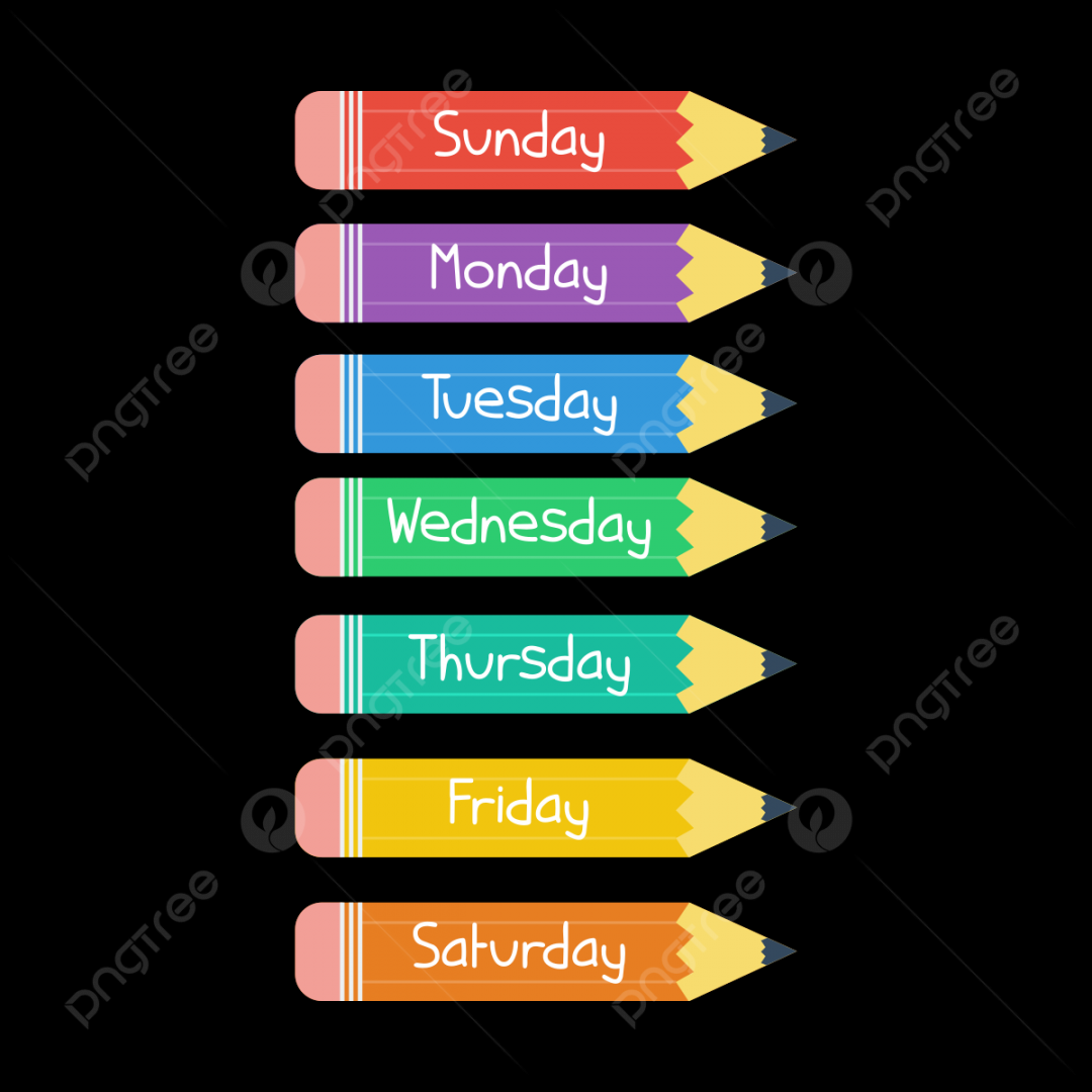 Days Of The Week Clipart Images  Free Download  PNG Transparent