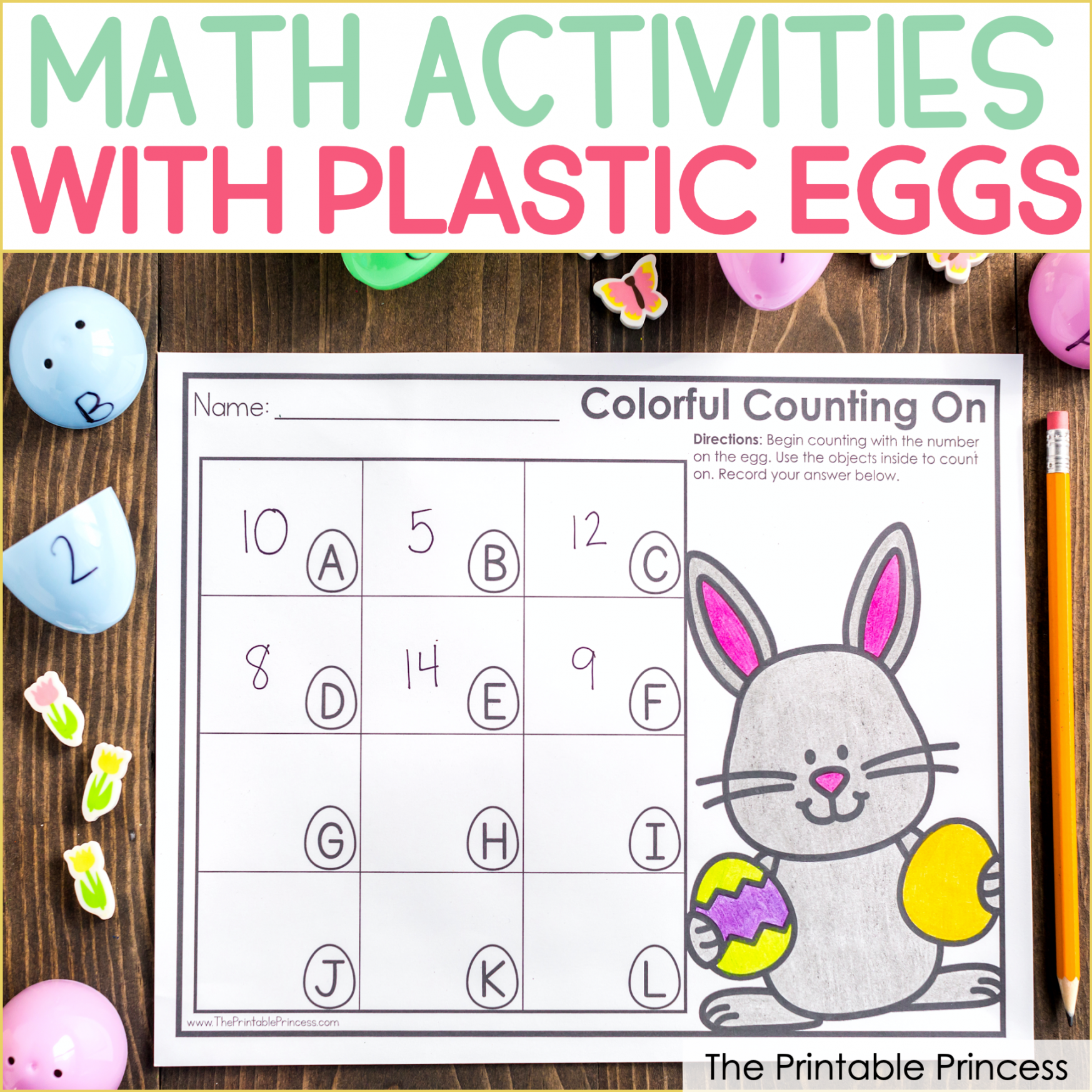 Easter Egg Math Activities for Kindergarten Freebies Included!