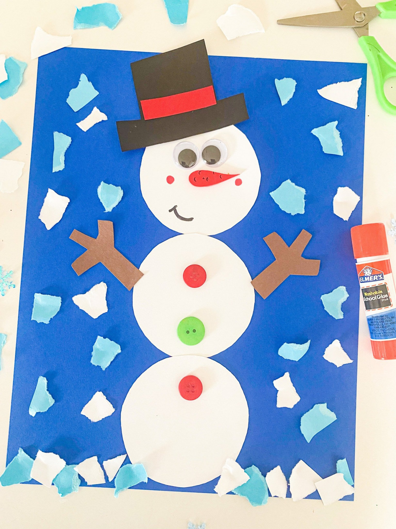 EASY Snowman Crafts for Toddlers (24) - ABCDee Learning