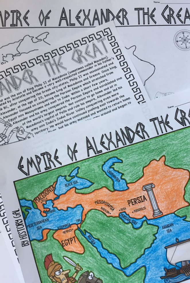 Empire of Alexander the Great Map Activity (Print and Digital