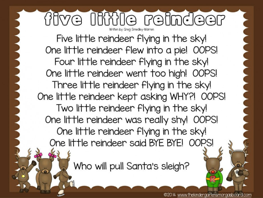 five-little-reindeer-poem-  Rhyming poems for kids