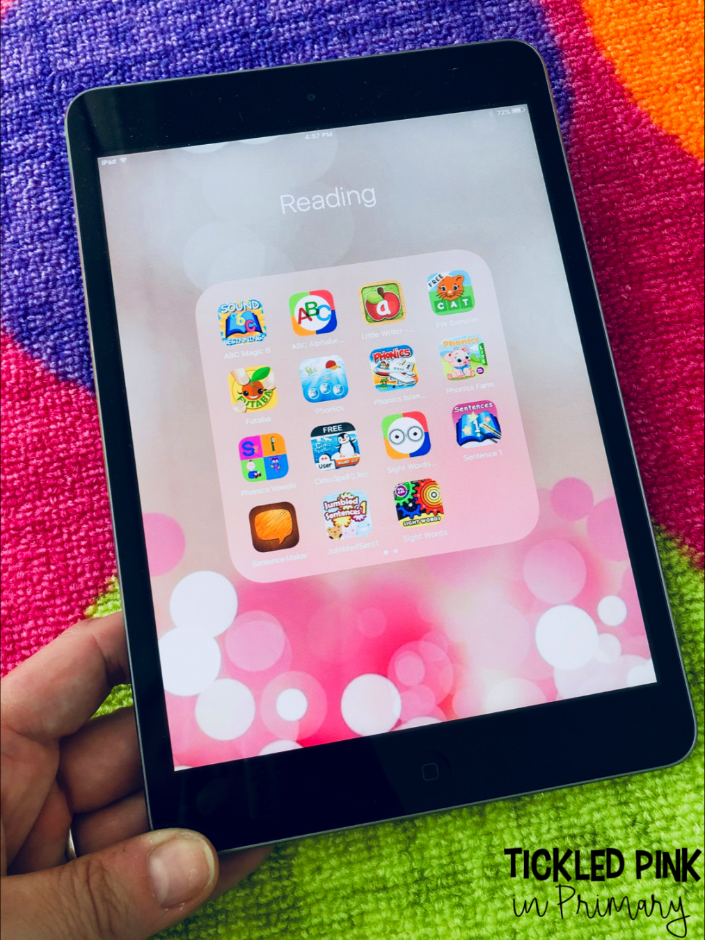 FREE Kindergarten iPad Apps • Tickled Pink in Primary