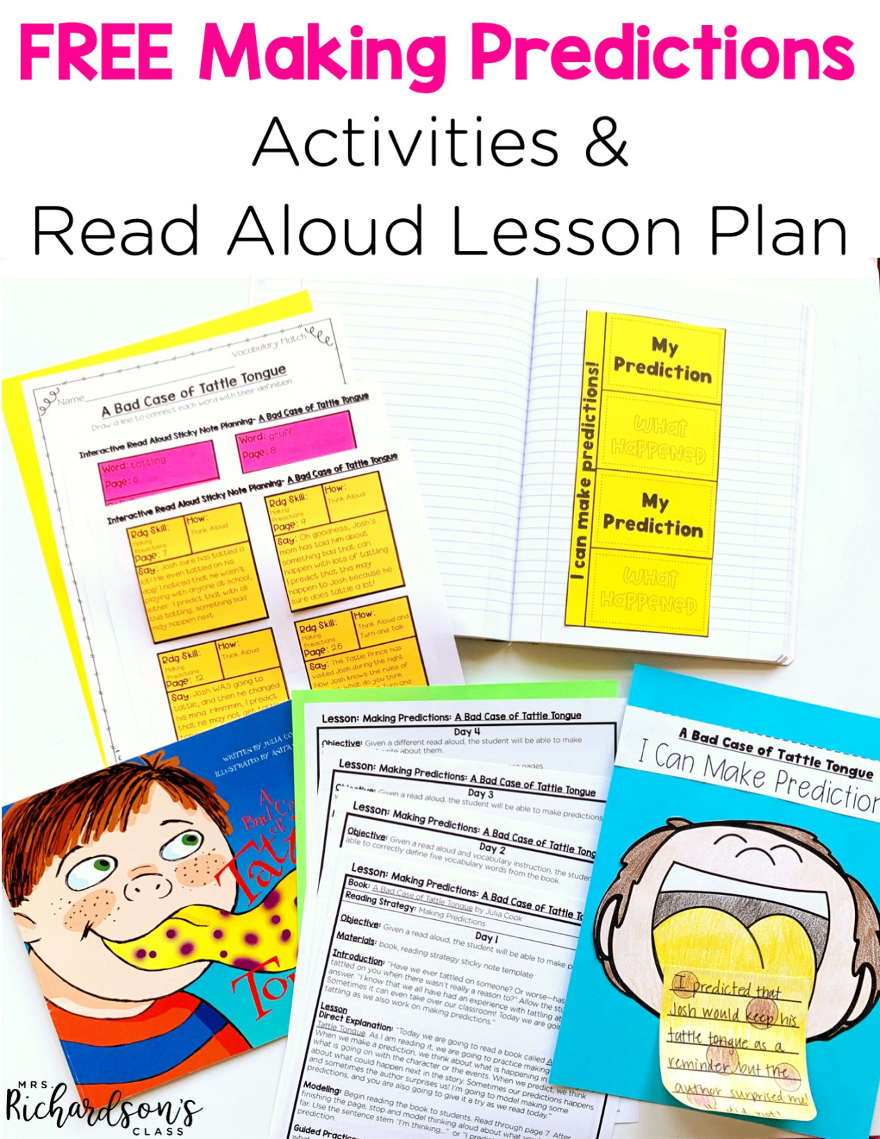 Free Making Predictions Activities & Read Aloud Lesson Plan