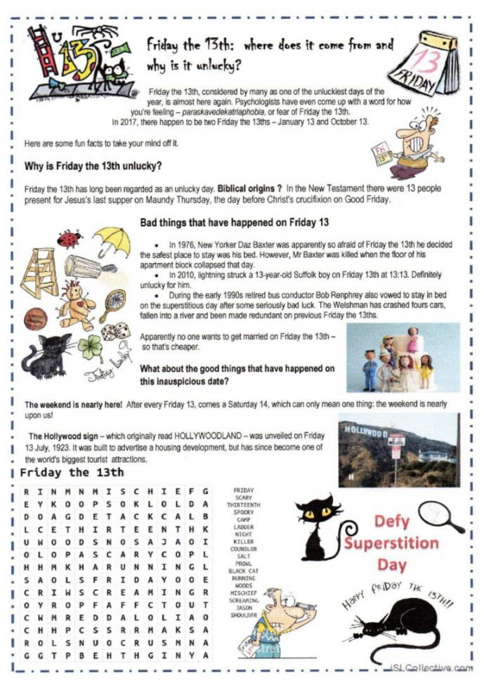 FRIDAY th: English ESL worksheets pdf & doc