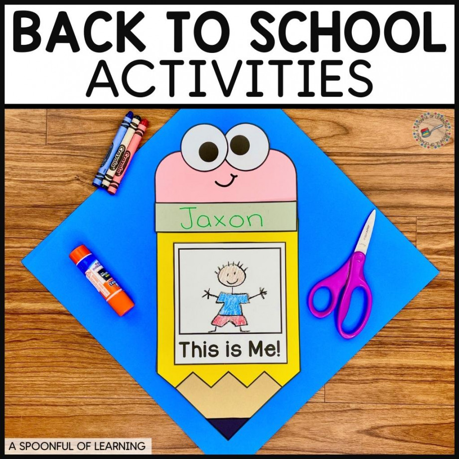 Fun Back to School Activities for Kindergarten - A Spoonful of