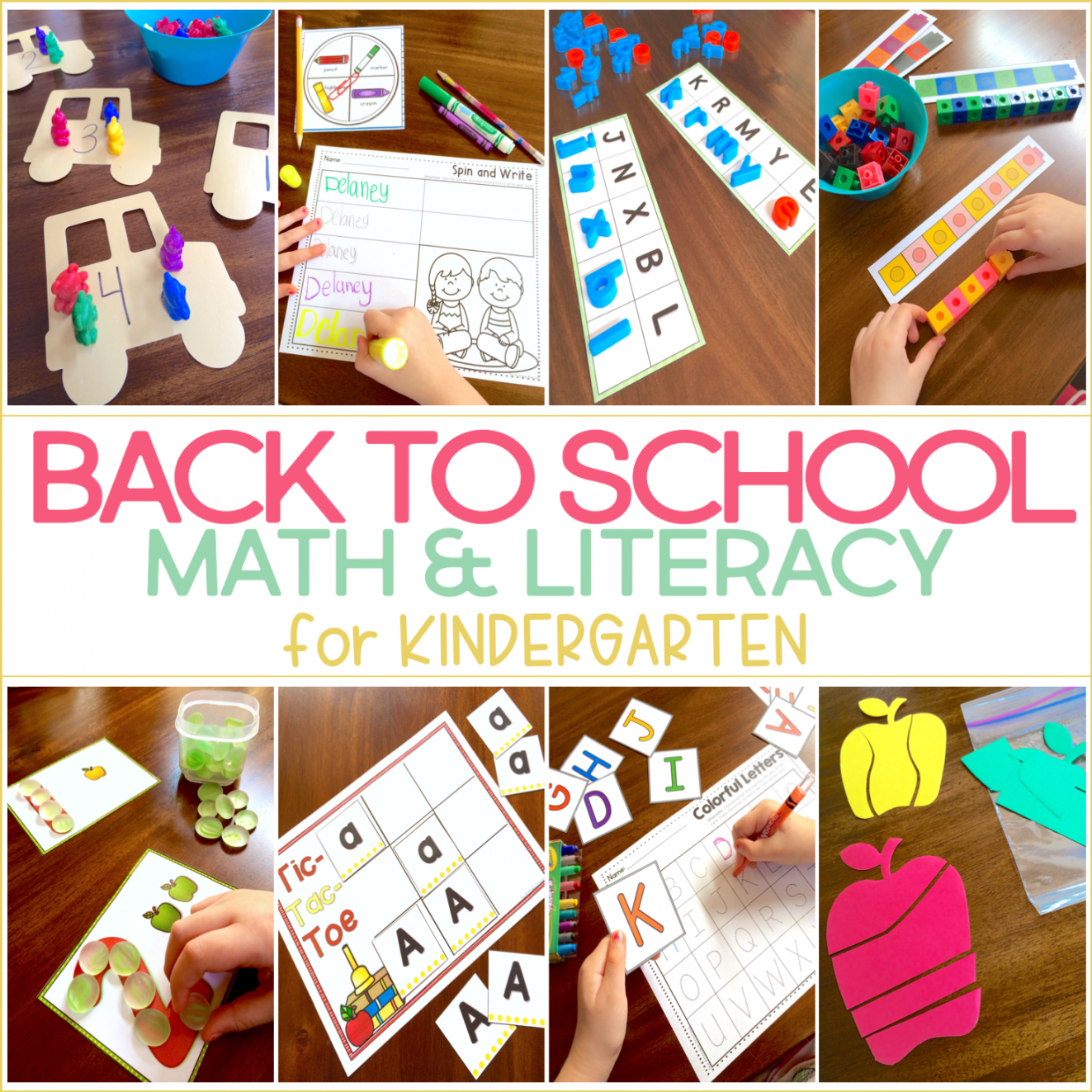 FUN Back to School Games for Kindergarten