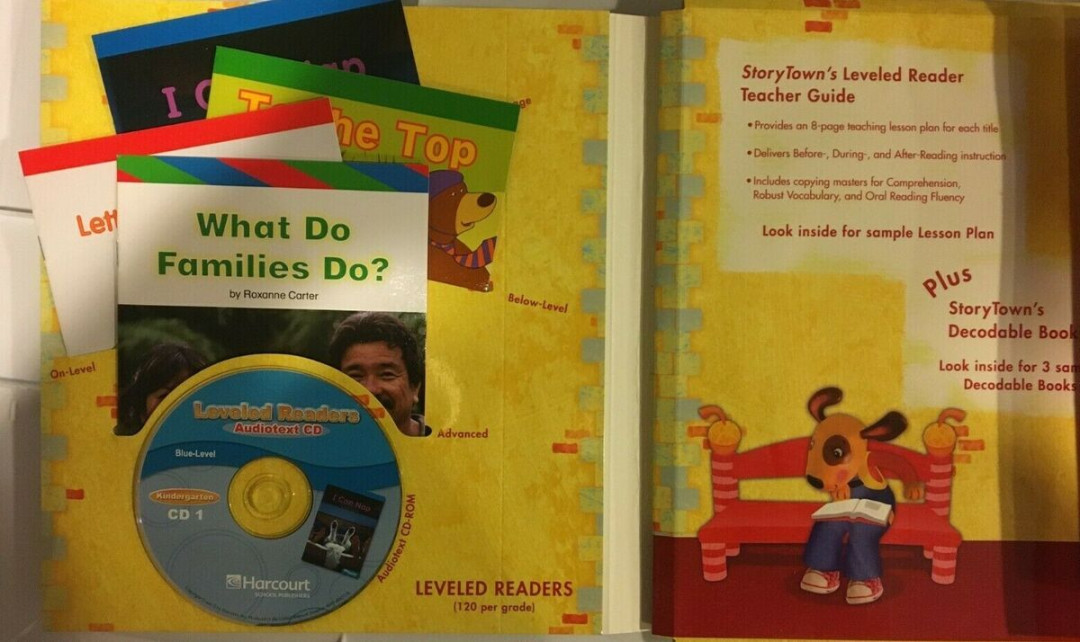 Harcourt Storytown Leveled Readers Sampler Grade K  Books Cd +   Decodables-NEW