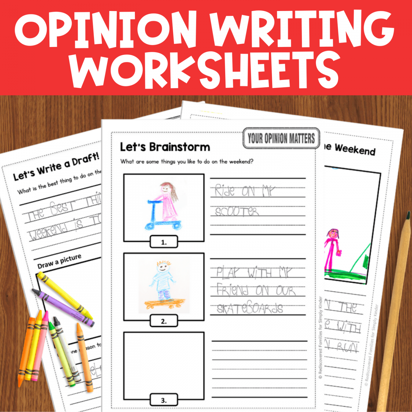 How to Teach Opinion Writing in Kindergarten - Simply Kinder