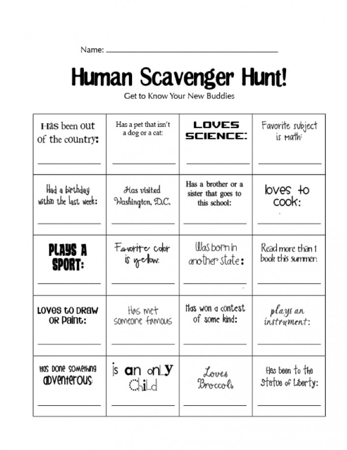 Human Scavenger Hunt - Notability Gallery