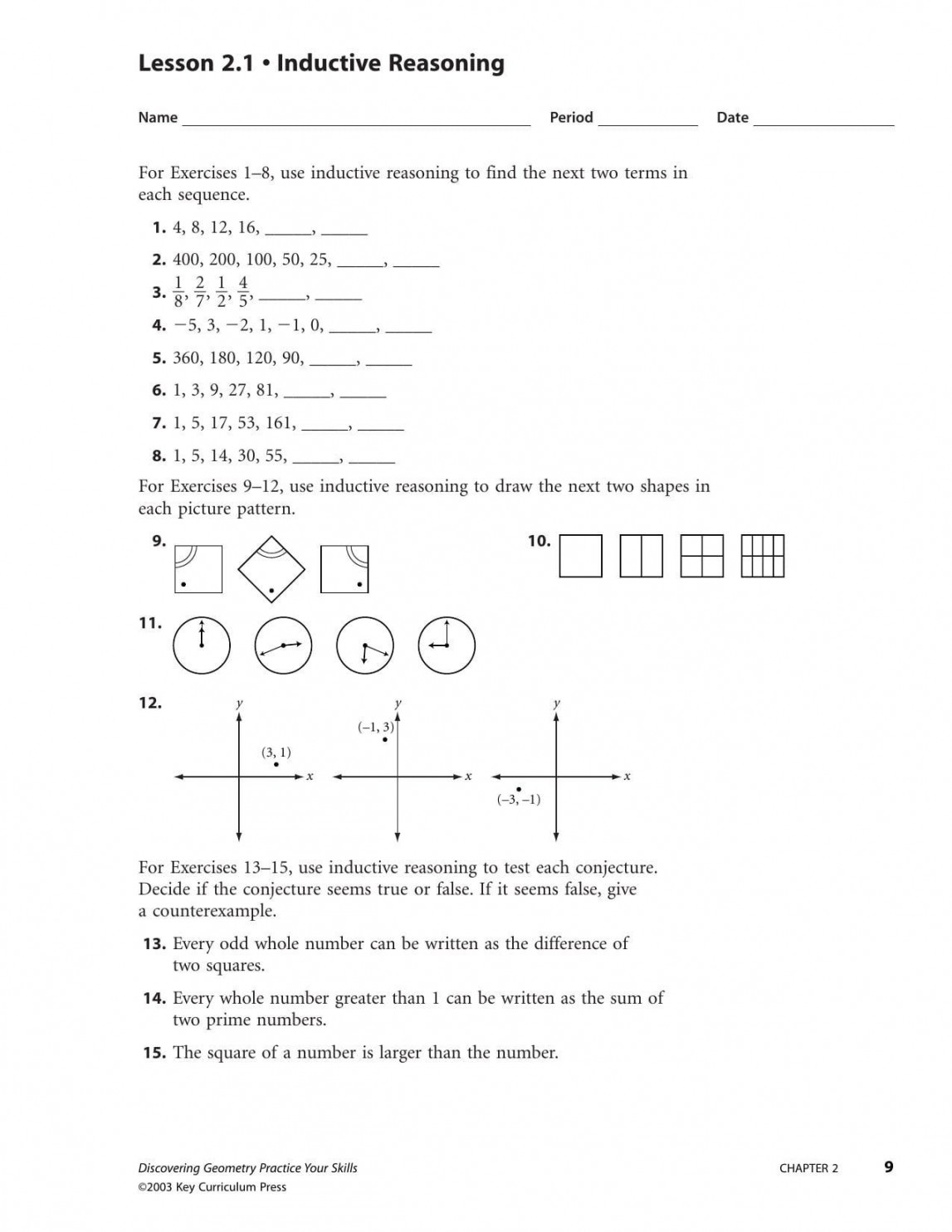 Inductive And Deductive Reasoning Worksheet  db-excel