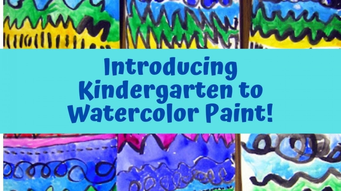Introducing Watercolor Paint to Kindergarten