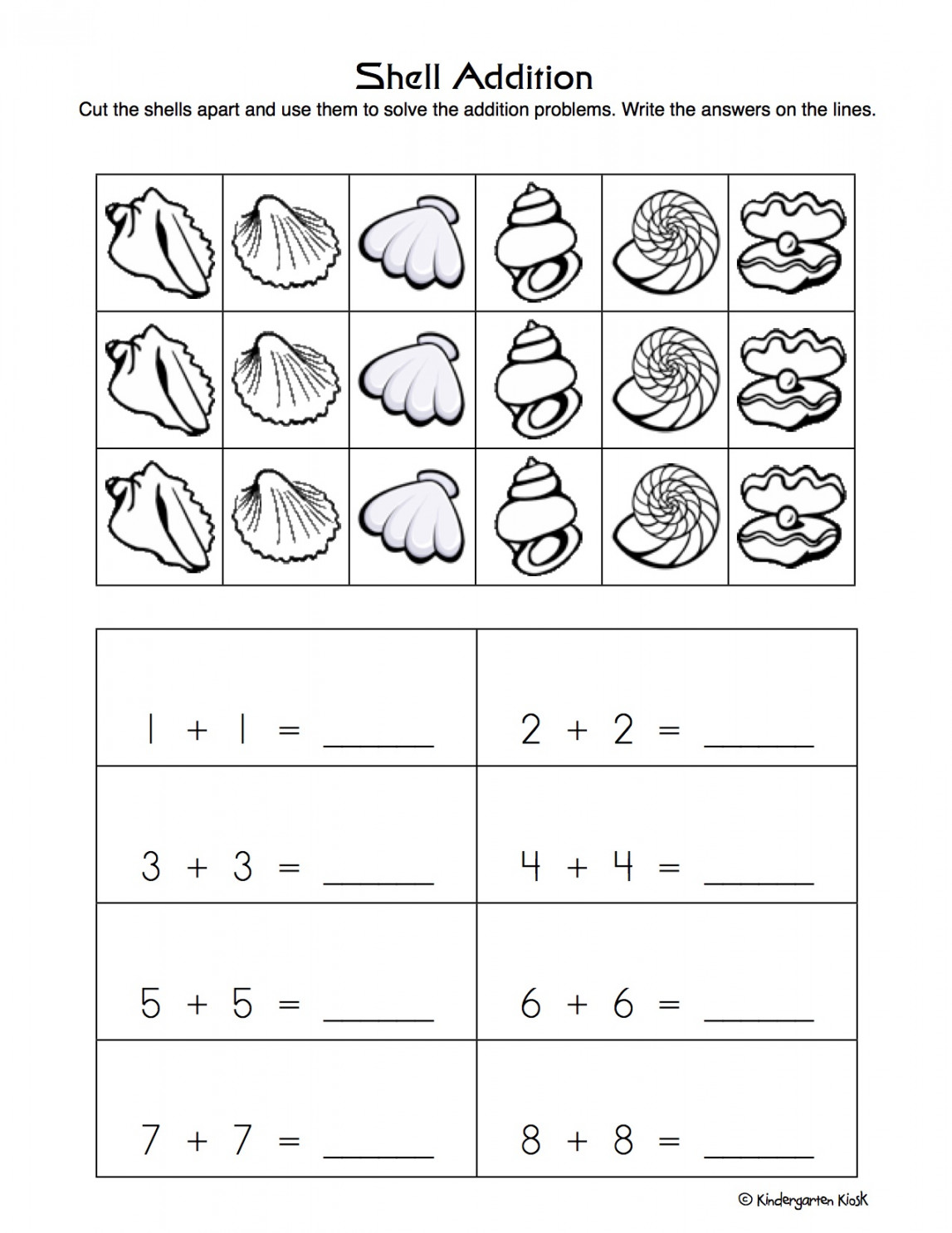 July Kindergarten Homework Packet — Kindergarten Kiosk