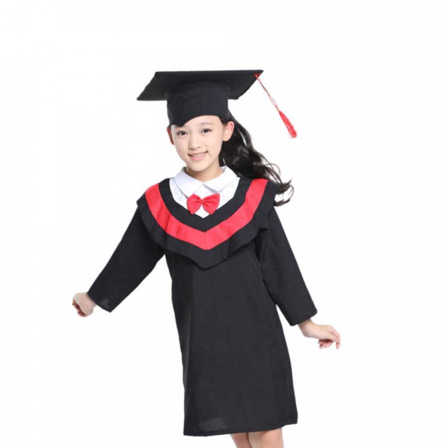 Kids Kits Graduation Gown Bulk Kindergarten Cap and Pupils