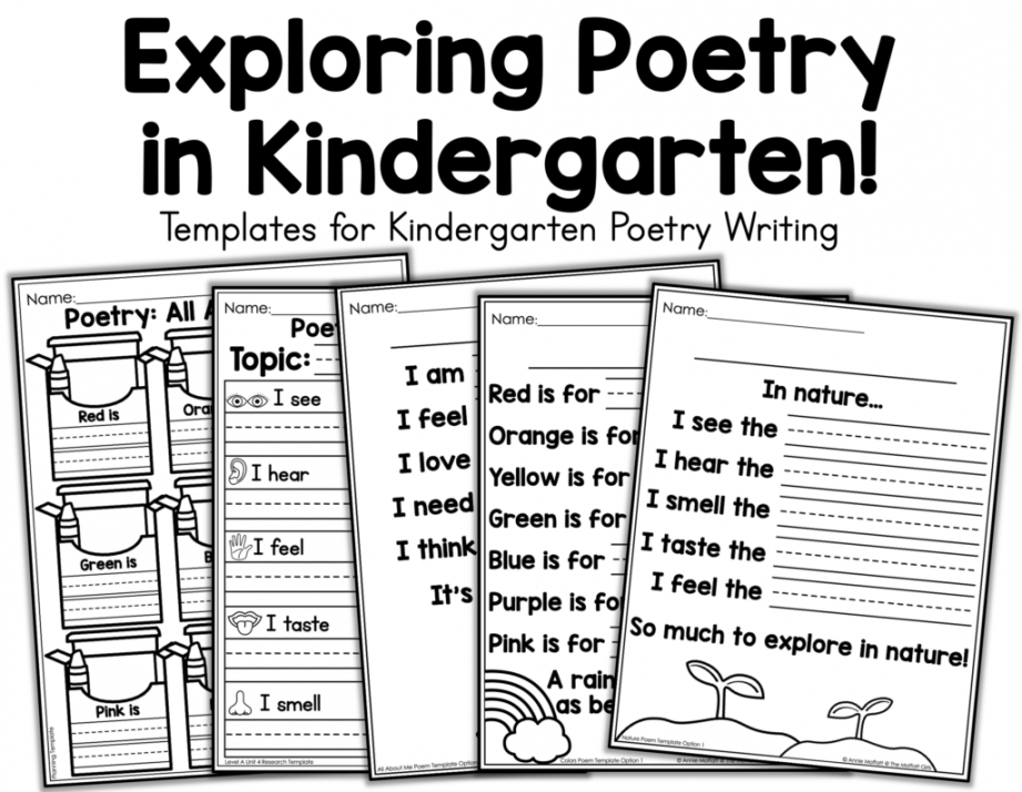 Kindergarten Writing: Poetry