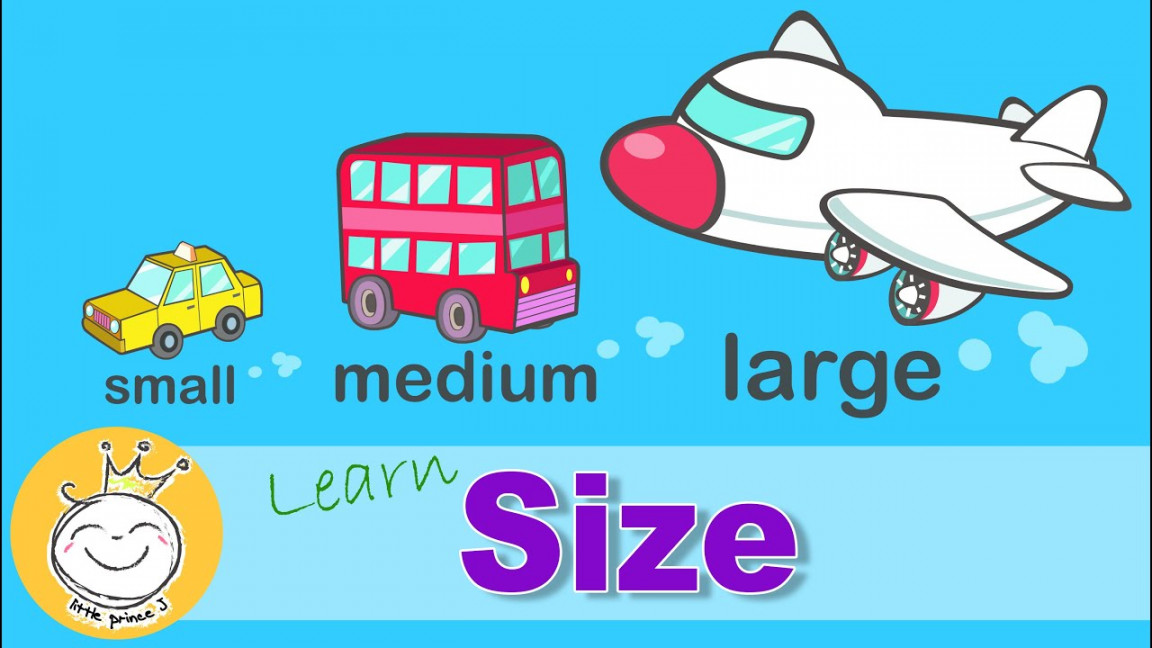 Learn Sizes - Small Medium Large  Size comparison for Kids