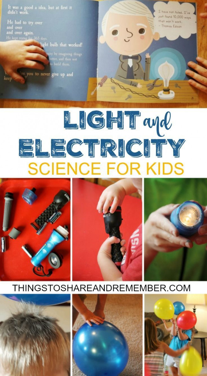 Light and Electricity Activities for Kids  Science electricity