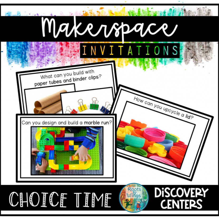 Makerspace Challenges:  Types to Use Across the Kindergarten Year