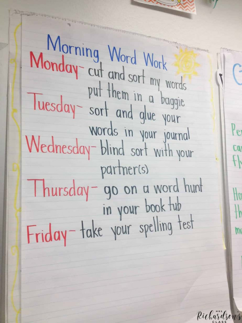 Managing Word Work in Kindergarten - Mrs