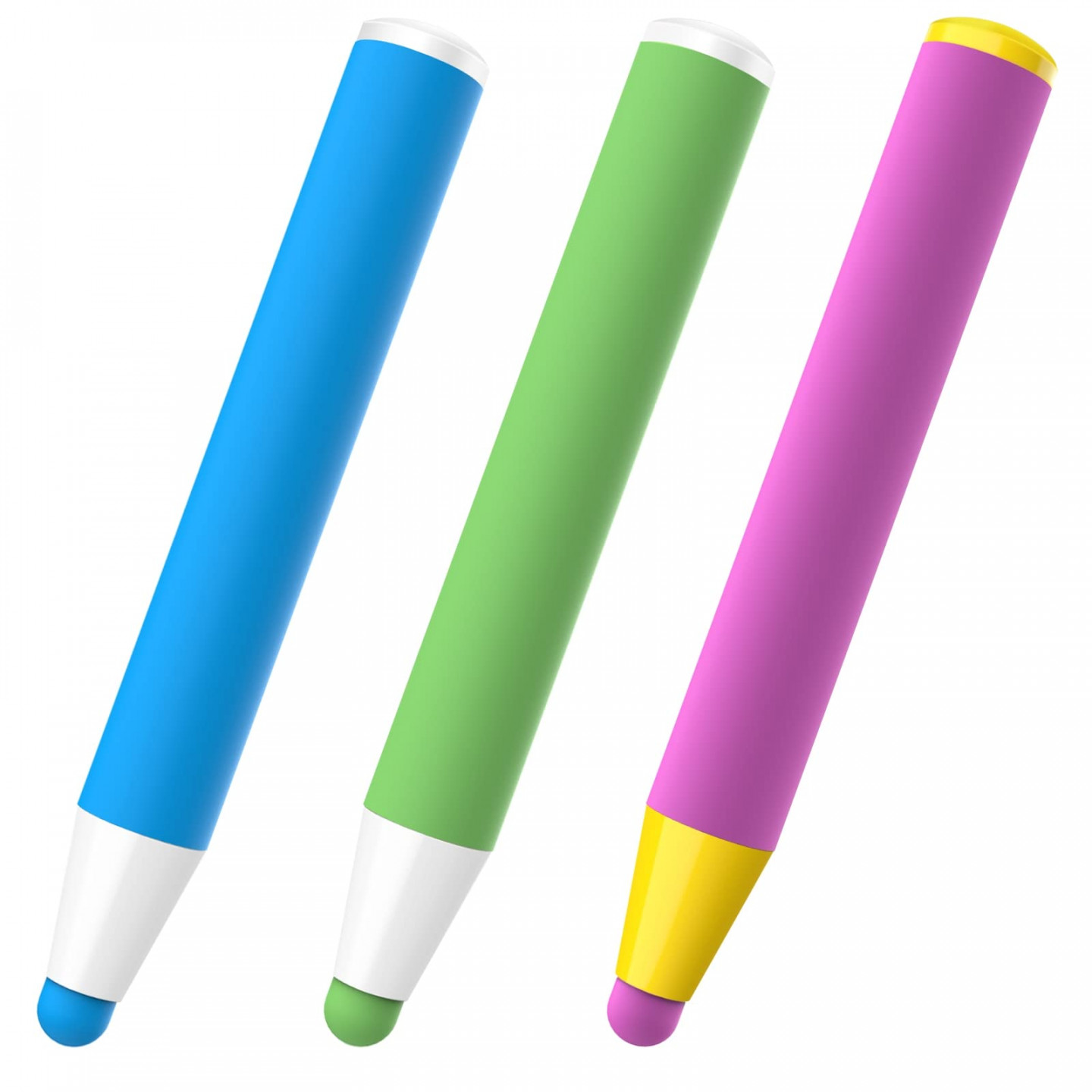 MEKO er Pack Tablet Stift für Kinder Gummi Touchscreen Stift Stylus Touch  Pen für alle iOS und Android Handys und Tablets, iPhone iPad Fire HD Kids