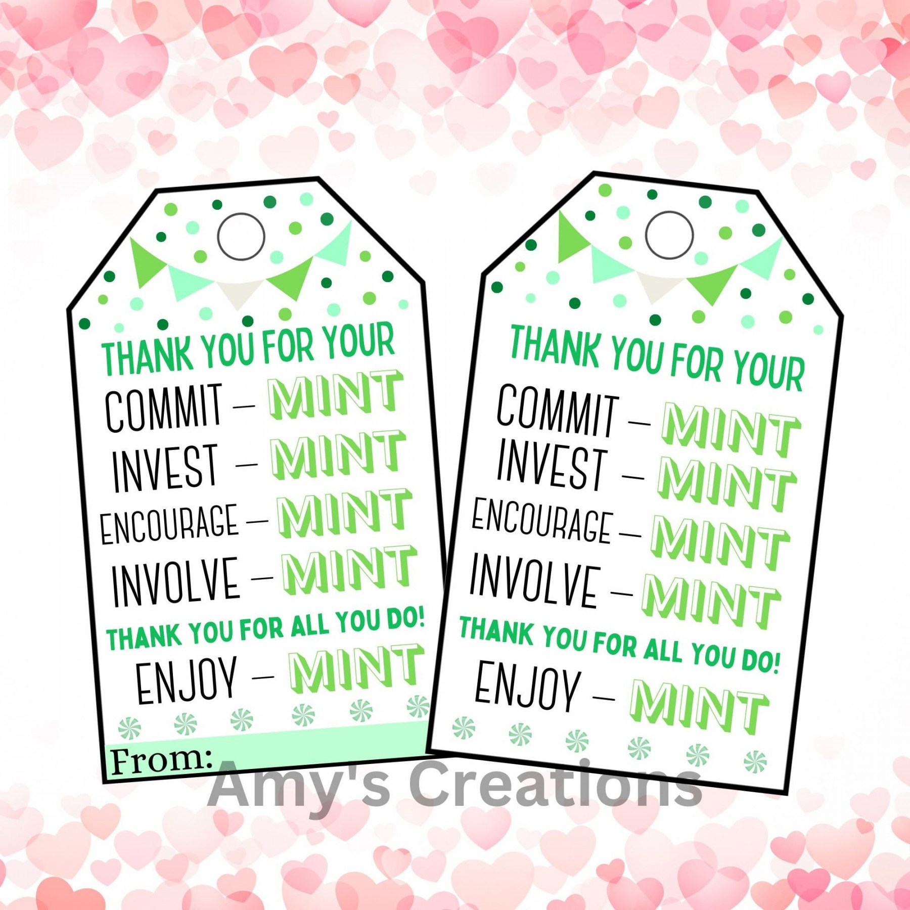 Minty Fresh Gratitude: Printable 