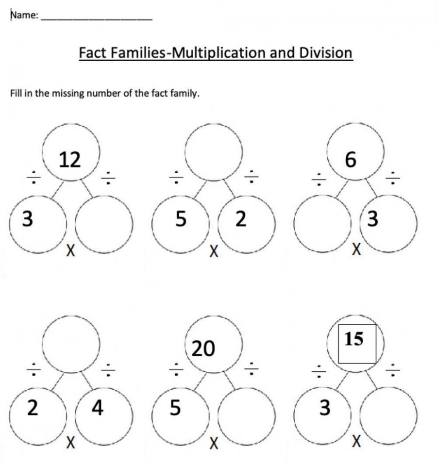 Multiplication number bonds worksheet  Live Worksheets