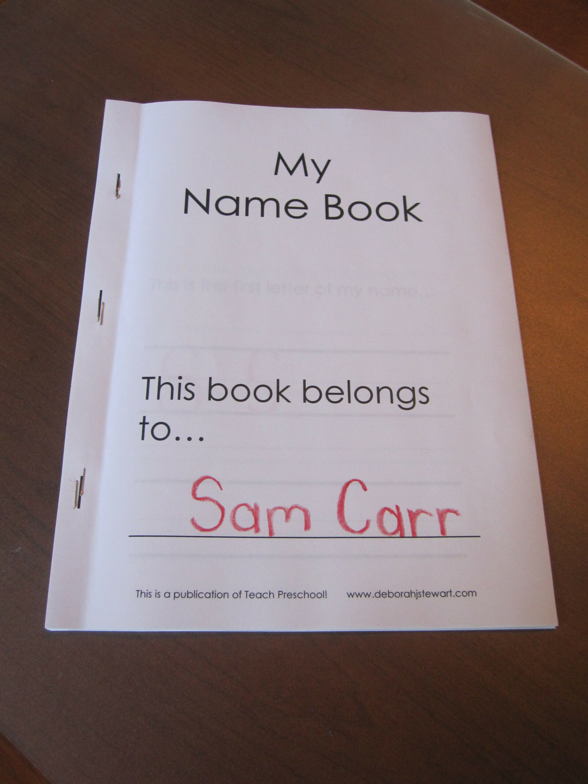 My name book: A preschool printable  Preschool names, Name