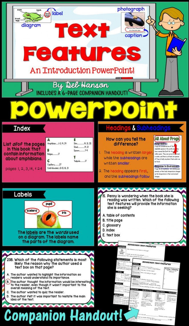 Nonfiction Text Features PowerPoint: Practice with Informational