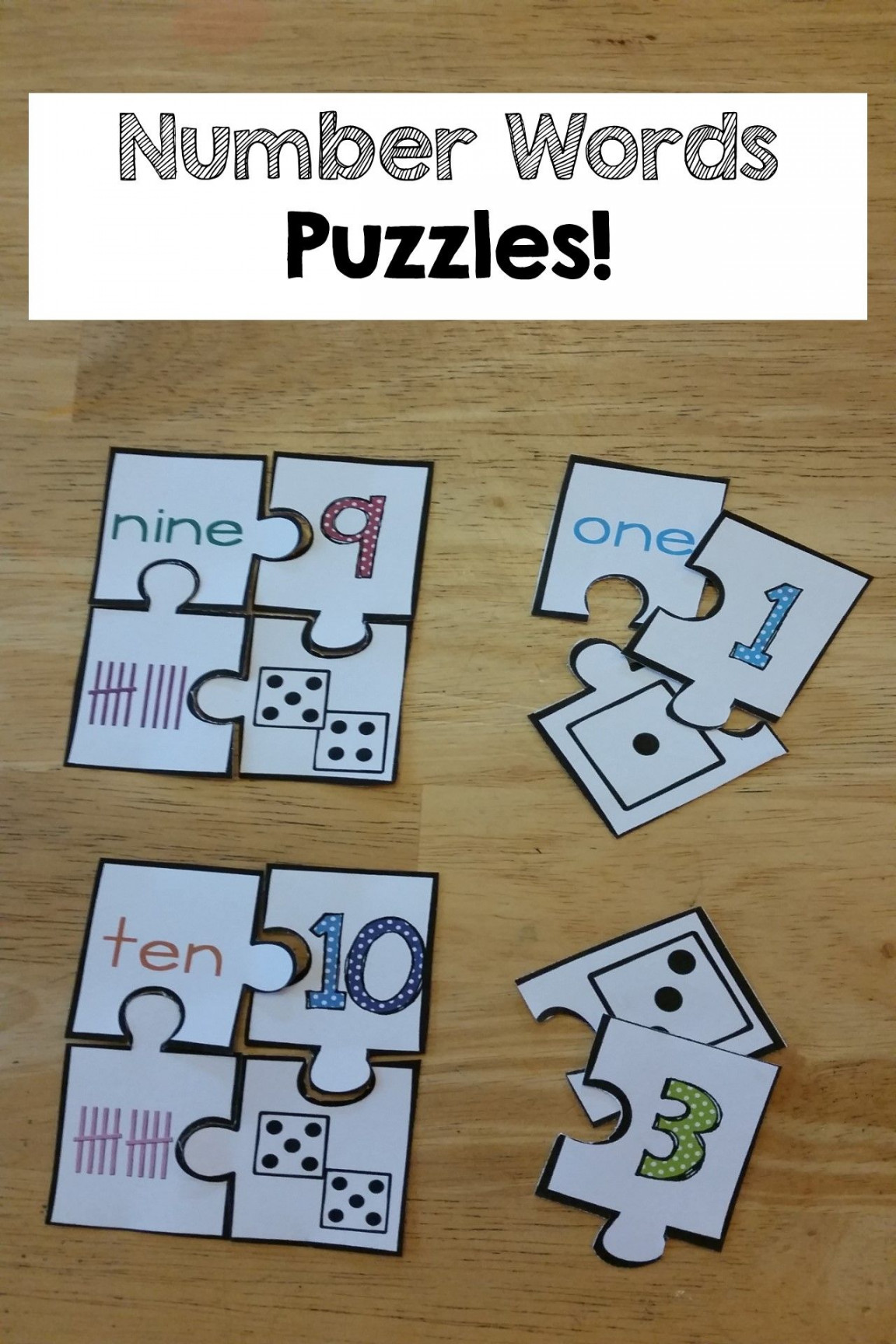 Number Words Printables & Activities Bundle  Atividades para pre