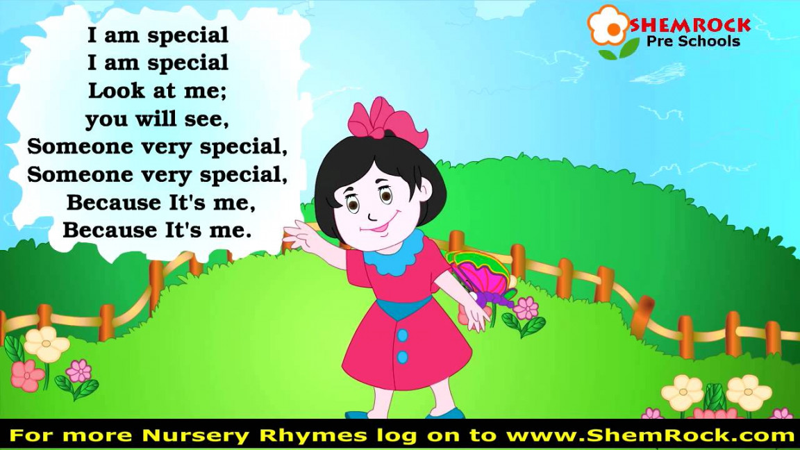 Nursery Rhymes I am Special Songs with lyrics