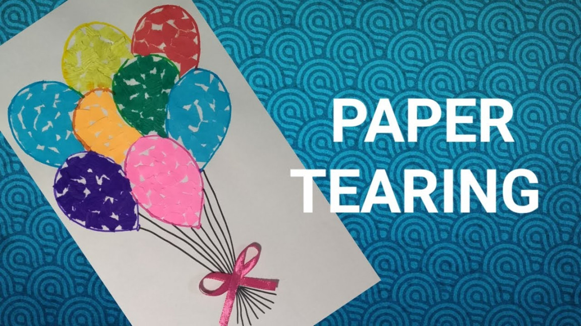 Paper tearing activity  super easy for kids