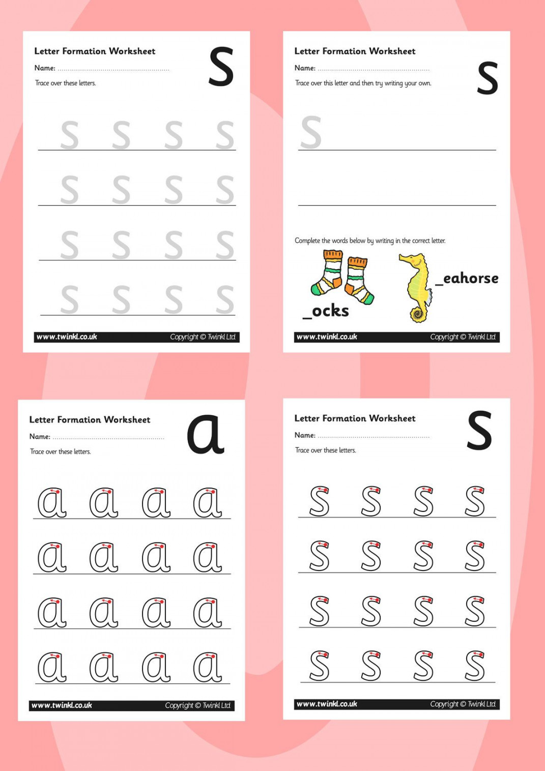 Phase  Letter Formation Worksheets  Letter formation worksheets