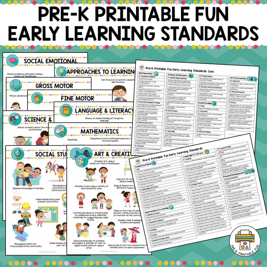 PKPF Early Learning Standards Checklist and Preschool Learning