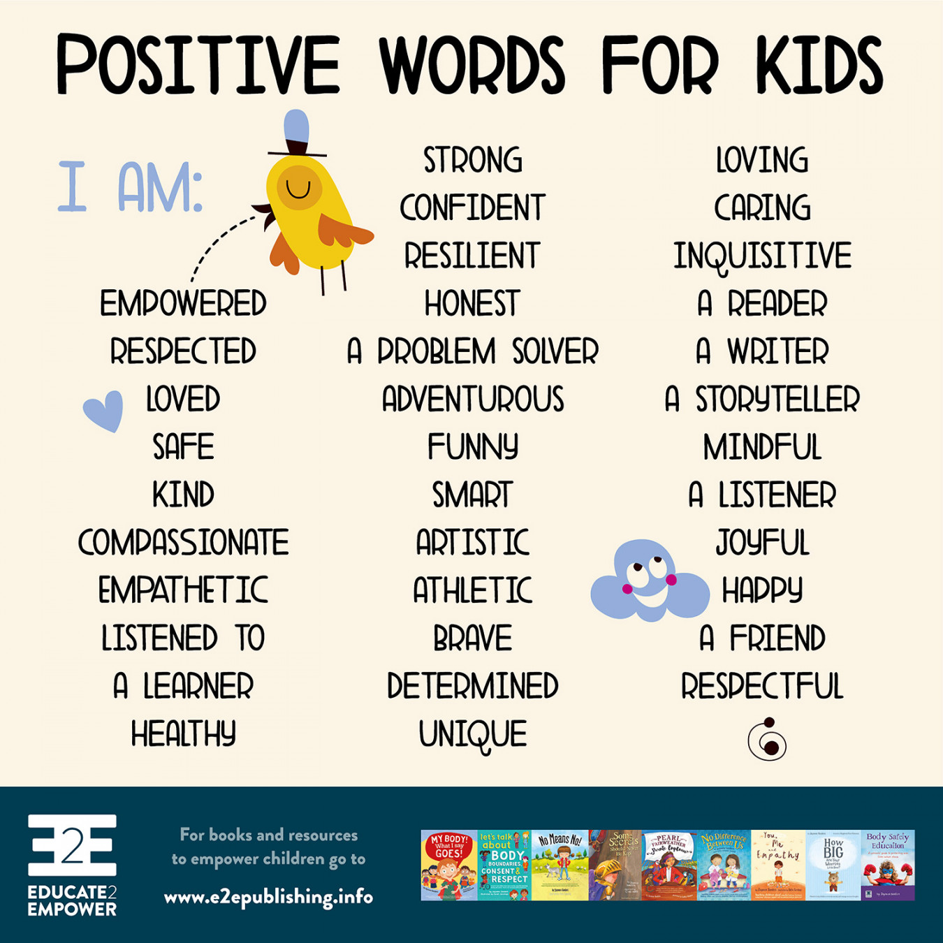 Positive words for kids — EducateEmpower Publishing