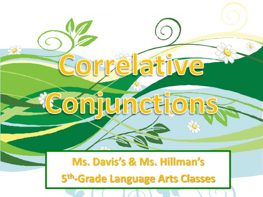 PPT - Correlative Conjunctions PowerPoint Presentation, free