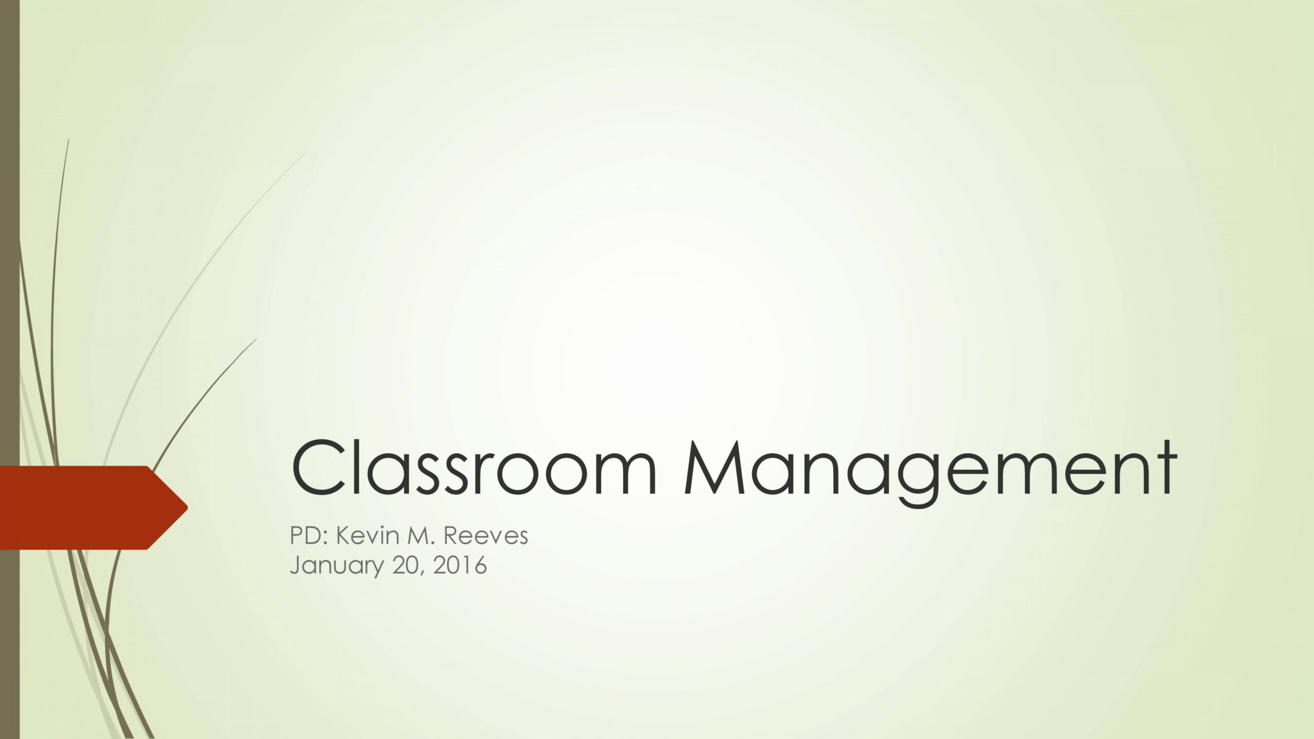 PPT On Classroom Management - PowerPoint Slides