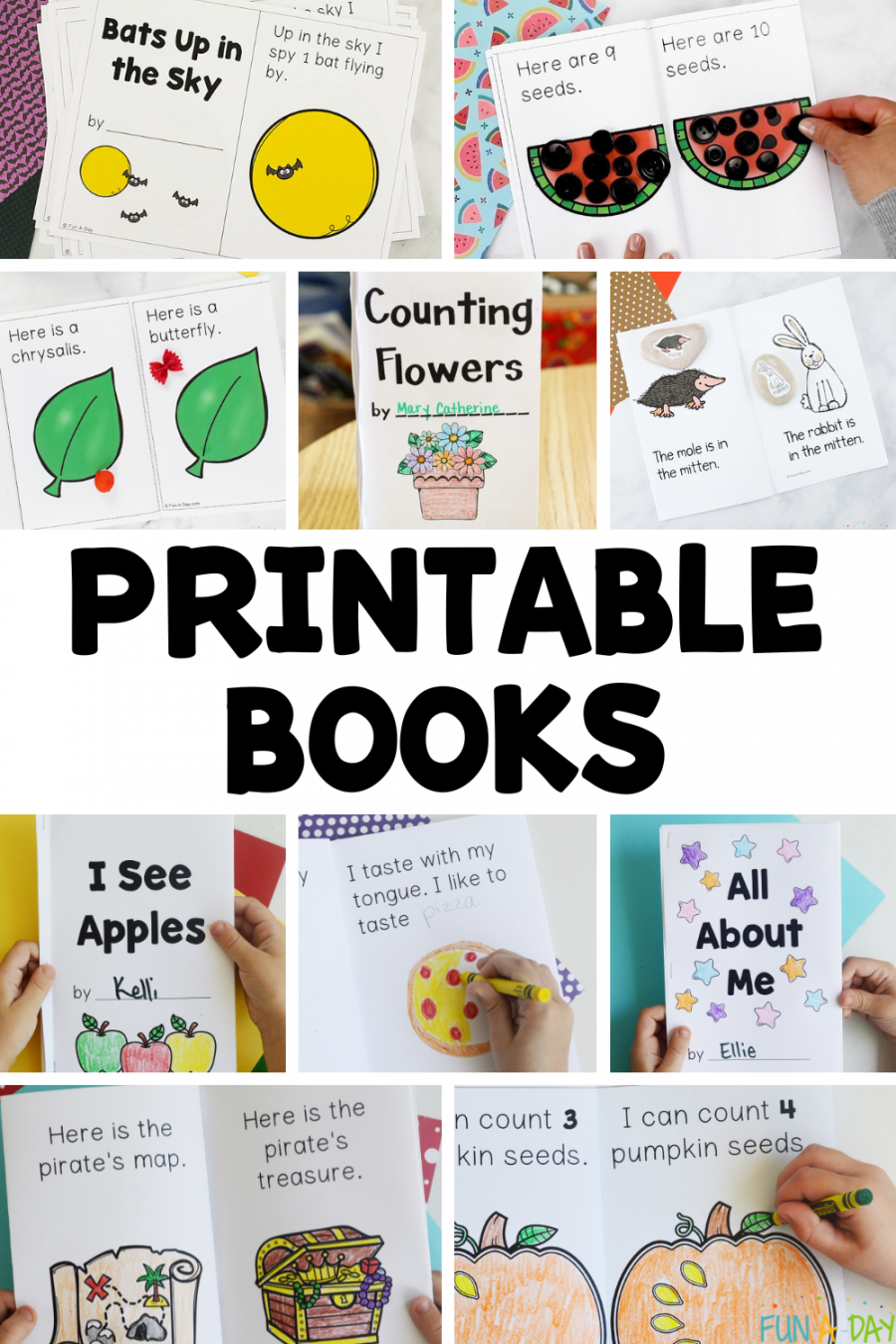 Printable Books for Preschool and Kindergarten