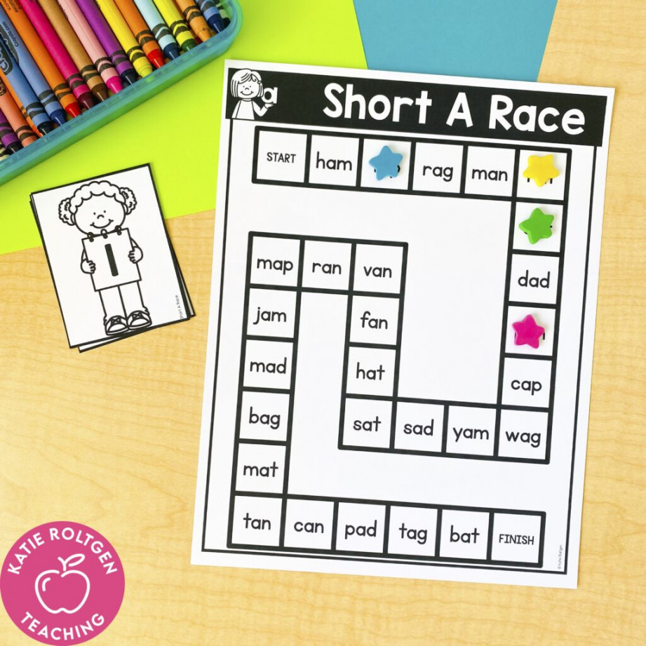 Printable Literacy Games for Kindergarten - Katie Roltgen Teaching