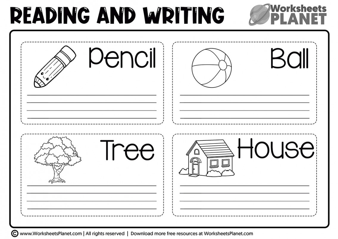 Reading And Writing Worksheets