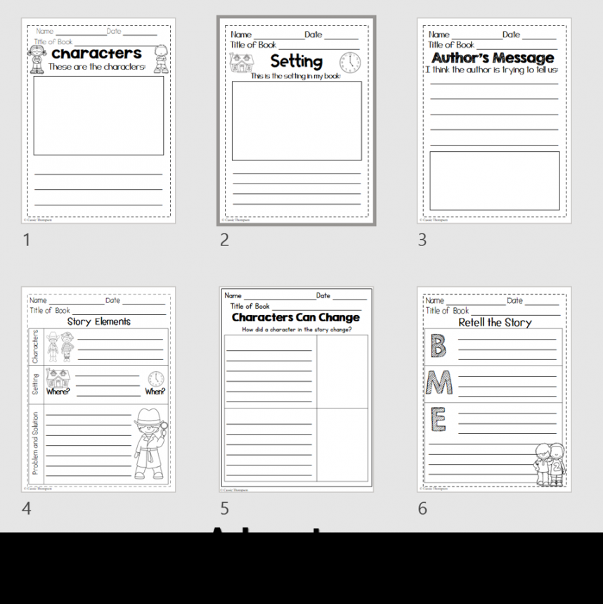 Reading Response Sheets for Kindergarten, First Grade, & Second