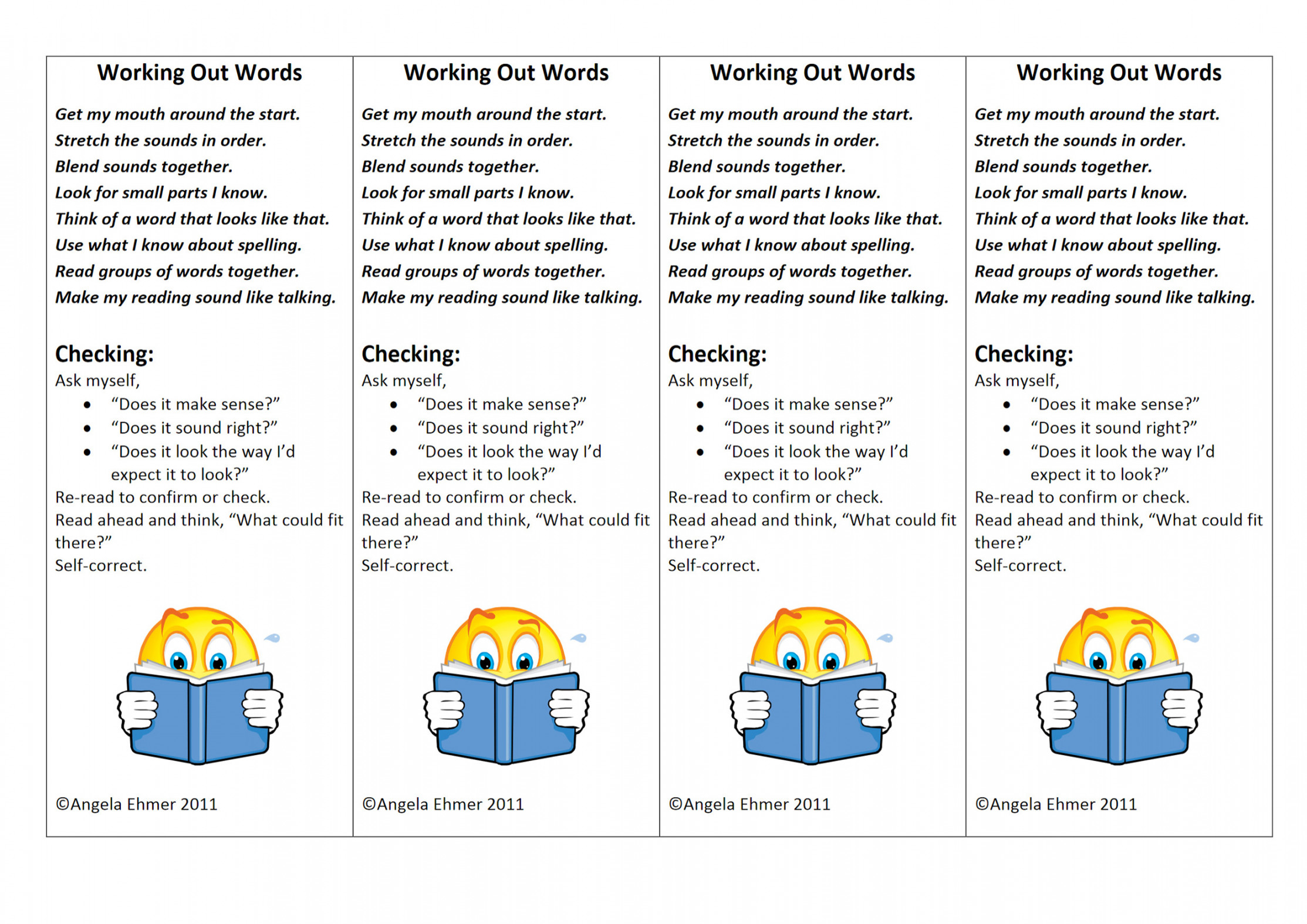 Reading Strategy Bookmarks: Literacy Solutions