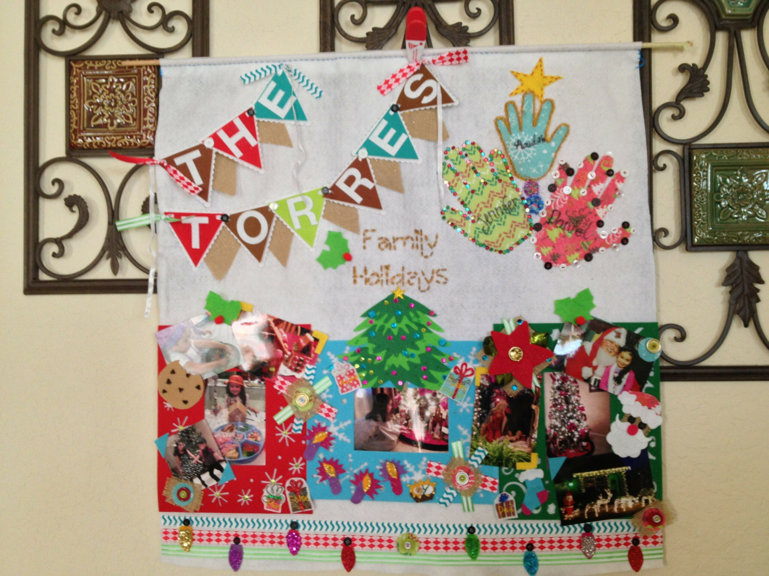 School project: December Family Holiday Banner  Holiday banner