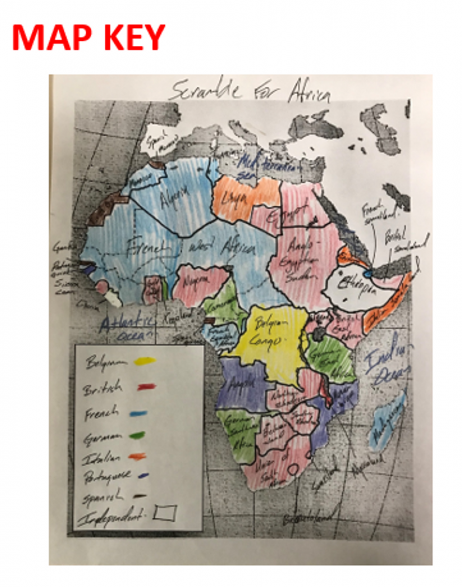 Scramble For Africa Mapping Activity