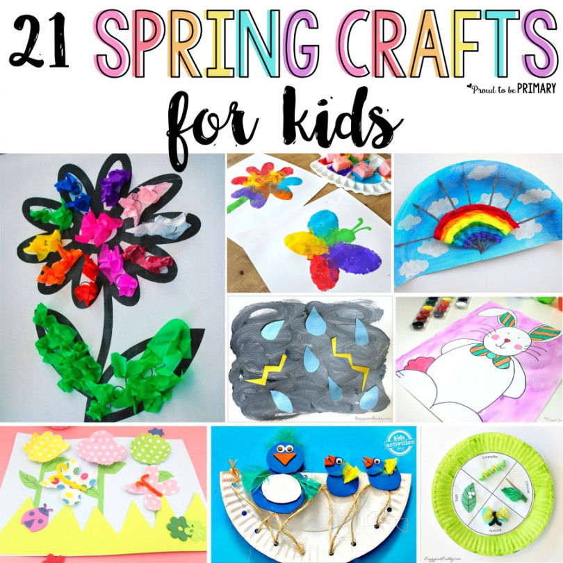 Simple and Fun Spring Crafts for Kids – Proud to be Primary