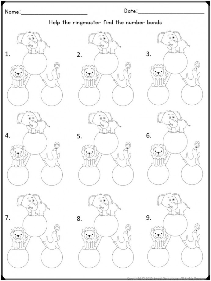 Teaching Composing and Decomposing Numbers to Kindergarten • Sweet