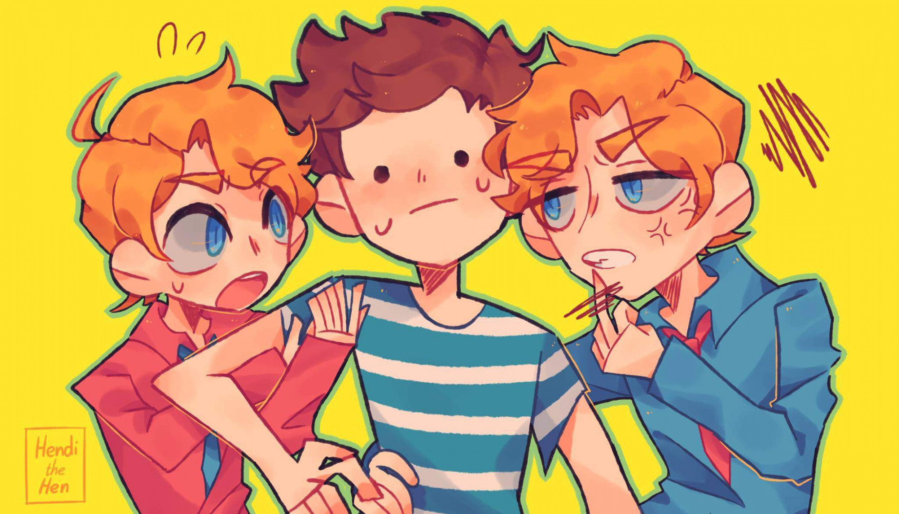 Ted x Player x Felix (?)  Kindergarten🍎 Amino